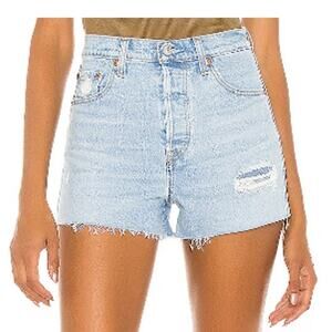 Levi's Premium Denim SZ 29 (8) Ribcage Shorts In Tango Pulse